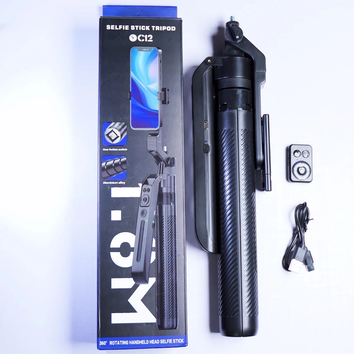 C12 AI tracker C12 AI Tracker Selfie Stick - Image 1