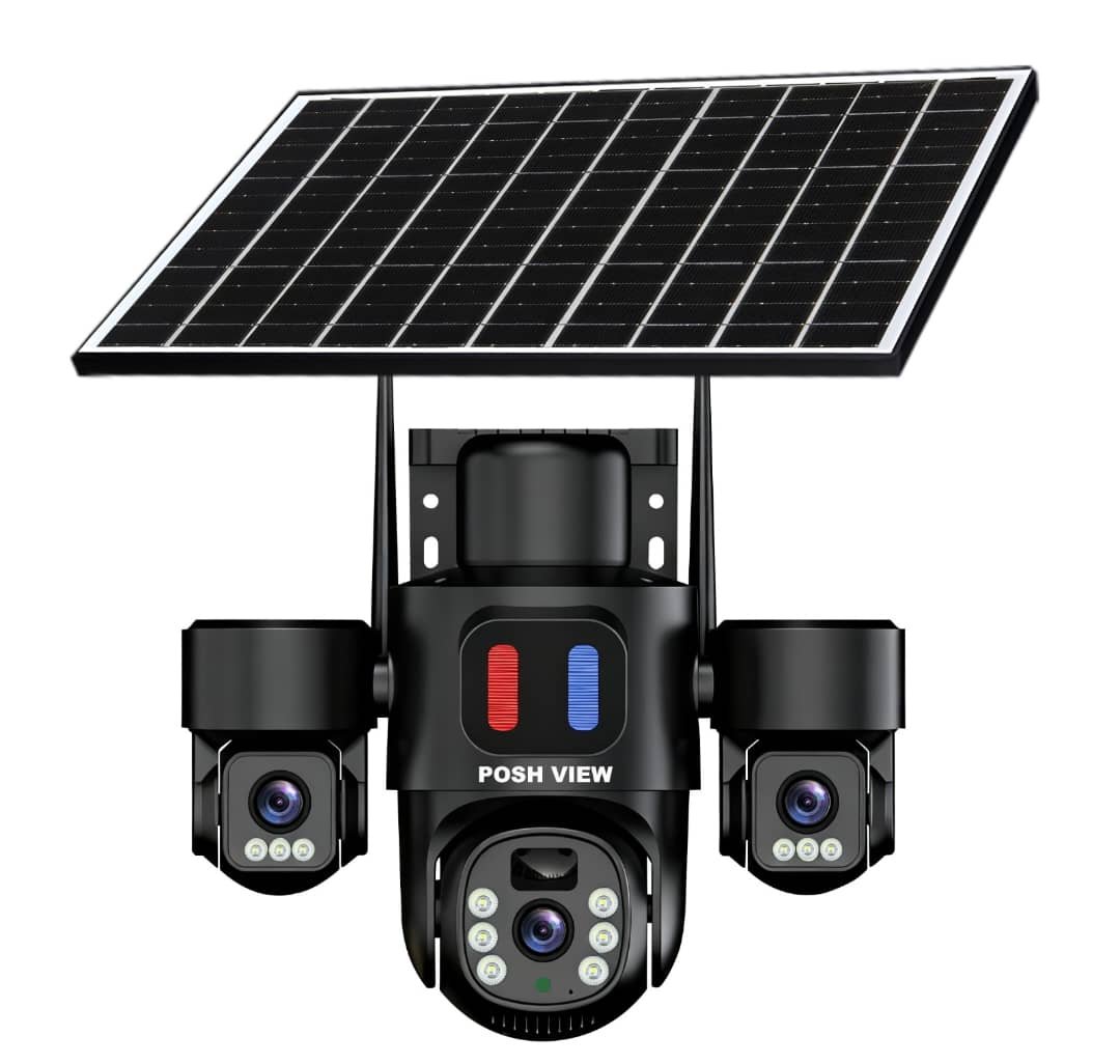Posh View Multi Lense Solar Powered Security Camera
