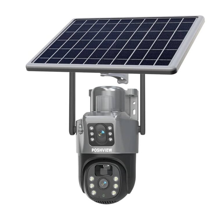 Posh View Dual Lens Solar Powered Security Camera