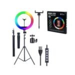 10 inches  RGB  ring light with tripod stand
