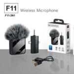 Clear Audio, Any Device – F11-2 Dual Wireless Mic with Noise Isolation & Universal Receiver