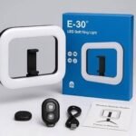 E-30 Rectangular LED Soft Ring Light with Remote & 3600mAh Battery - Dimmable, 3 Color Temperature